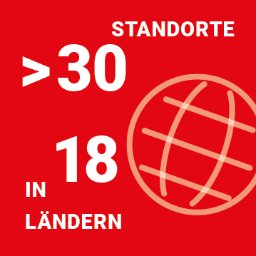 30 Standorte und 18 Ländern