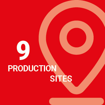 9 production sites