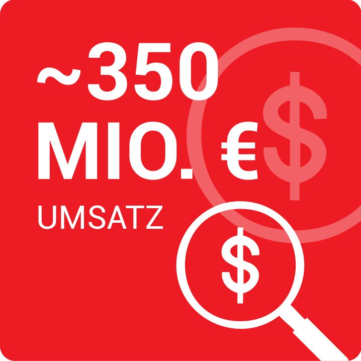 Ca. 360 Millionen € Umsatz
