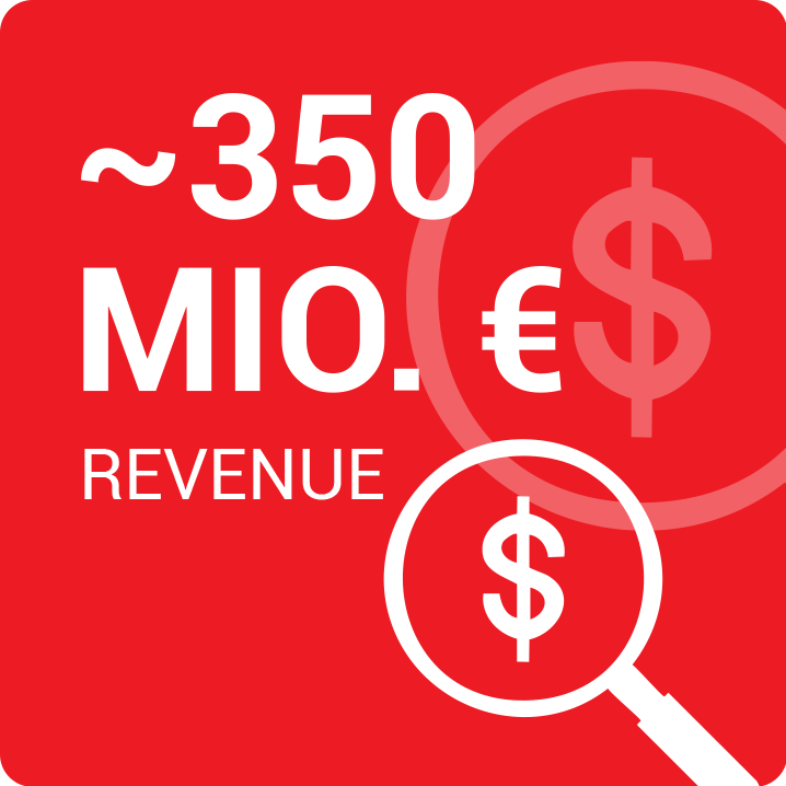 ~ 350 Mio. Revenue